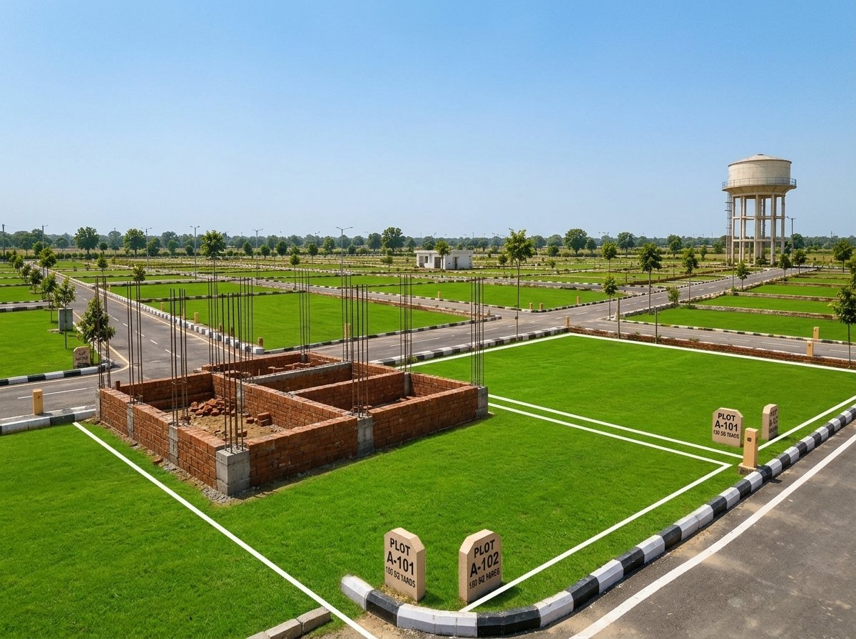 Demarcated Residential and Investment Plots