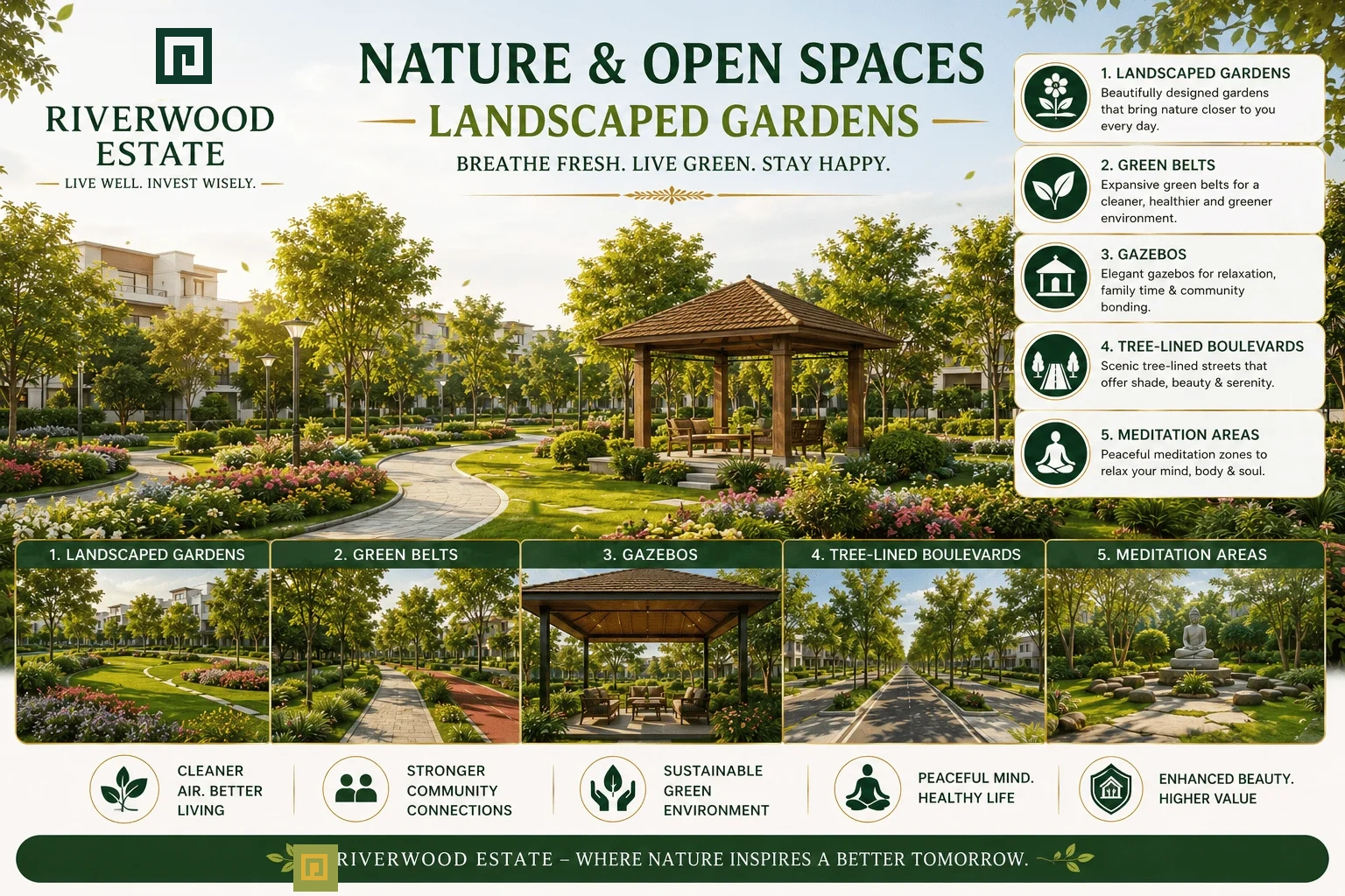 Nature & Open Spaces Landscaped Gardens