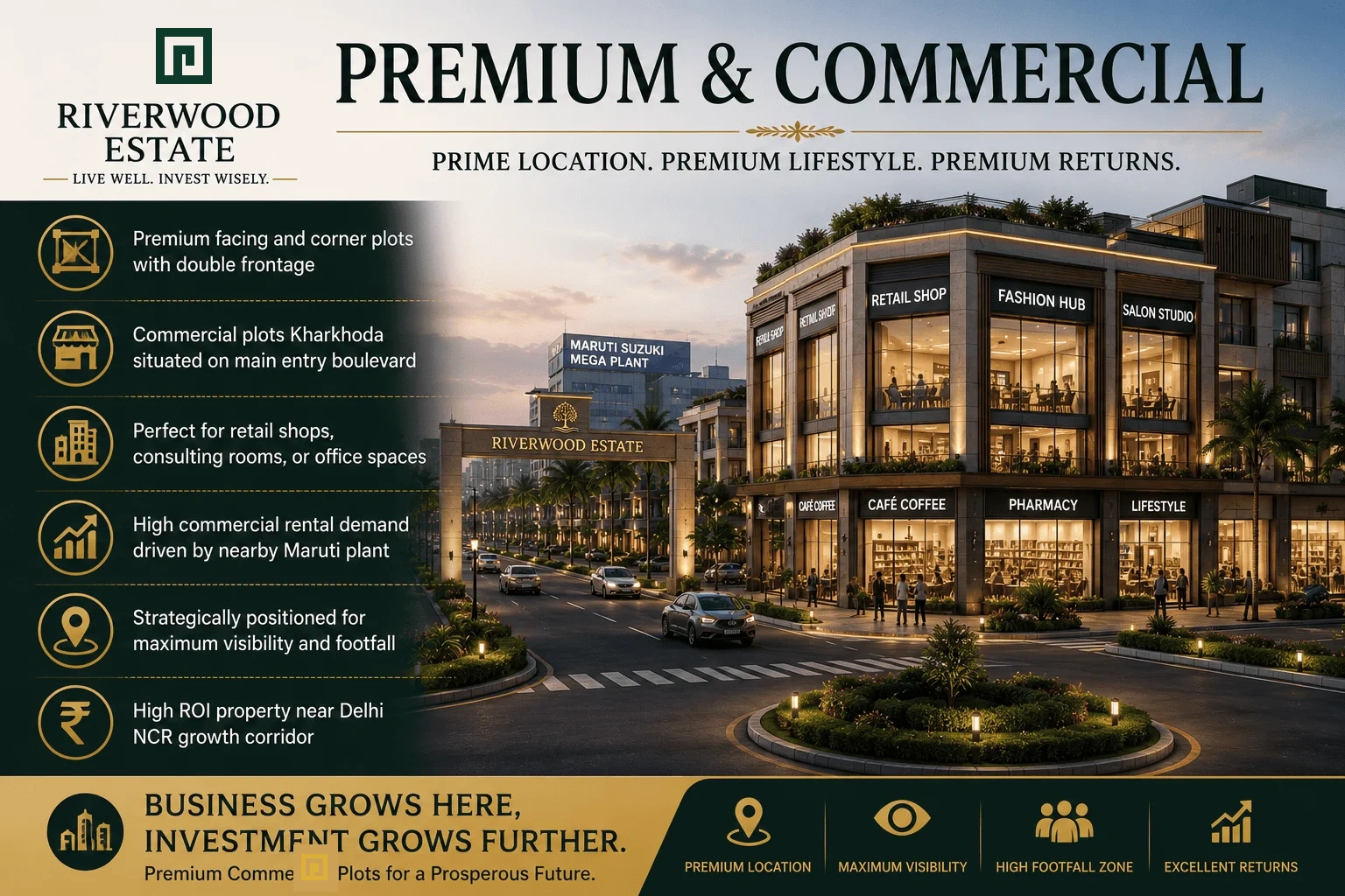 Commercial Plots Layout